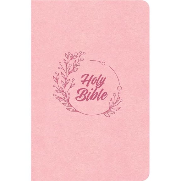 B&H Publishing 351697 KJV Compact Bible - Value Edition - Soft Pink LeatherTouch