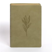 B&H Publishing 366167 NASB 2020 Super Giant Print Reference Bible - Sage SuedeSoft LeatherTouch Indexed