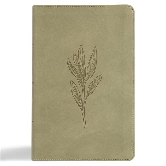 B&H Publishing 399559 CSB Thinline Bible Digital Study Edition - Sage SuedeSoft LeatherTouch