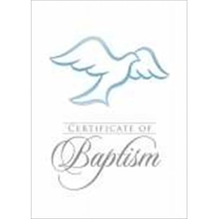 B & H Publishing Group 45721 Certificate Baptism Folded With Envelope & Blue Emboss