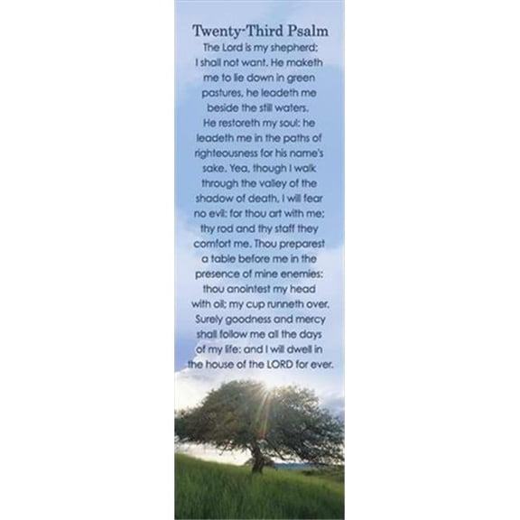 B & H Publishing Group 674563 Bookmark Twenty Third Psalm