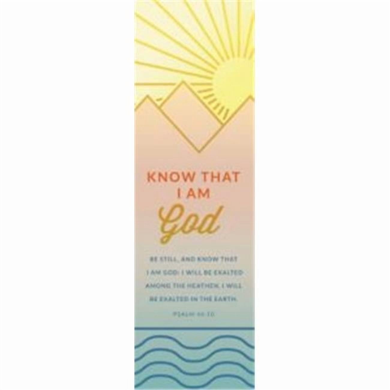 B & H Publishing Group 98130 Bookmark - Be Still & Know That I Am God - Psalm 46 - 10 KJV - Pack of 25
