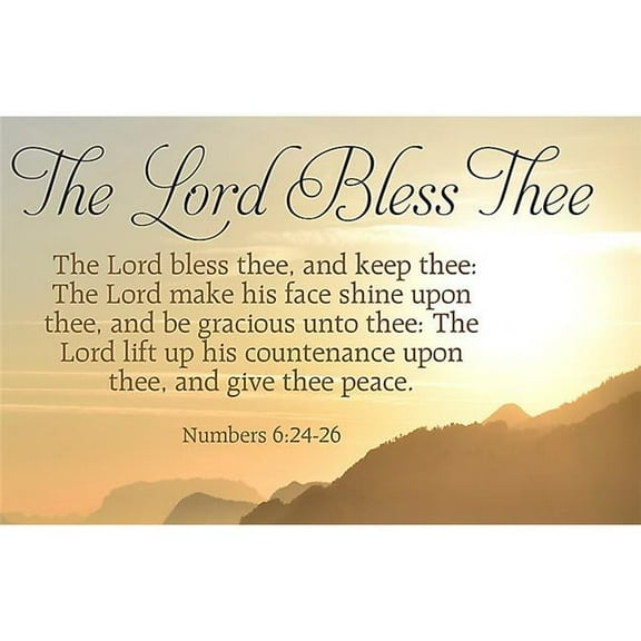 B&H Publishing Group The Lord Bless Thee Postcard, Christmas Greeting Cards, 25 Pack