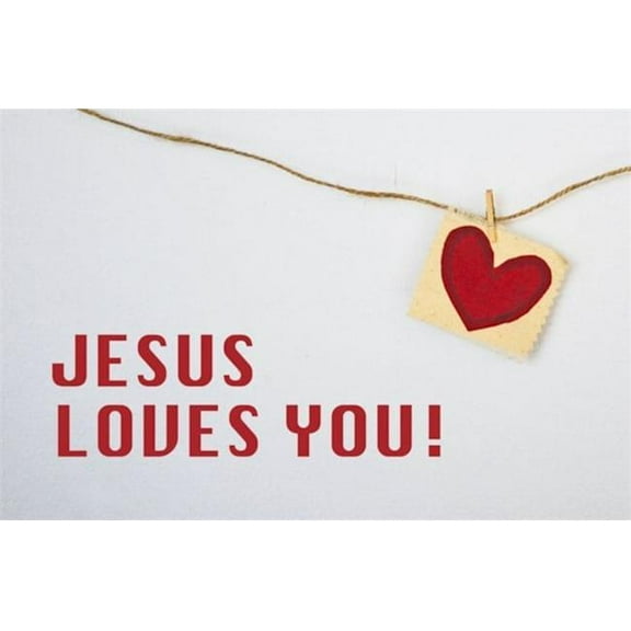 B&H Publishing Postcard for Jesus Loves You - Pack of 25