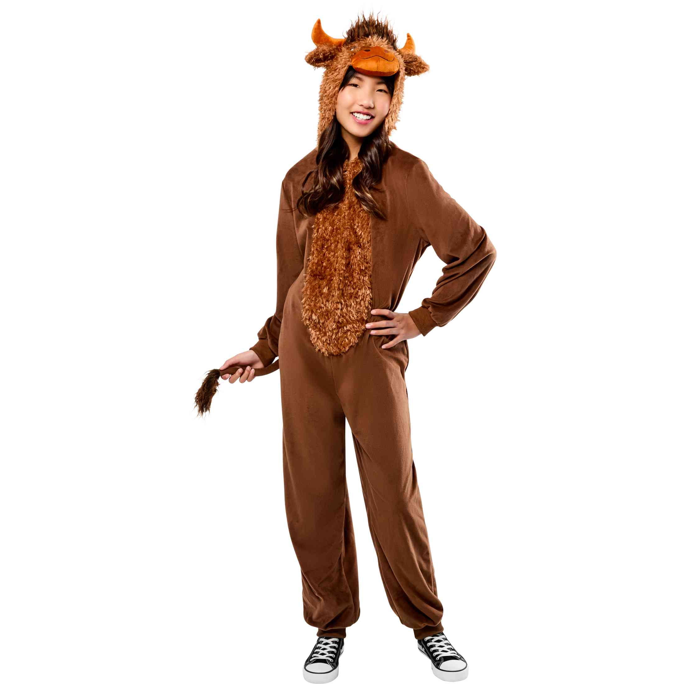 Highland Cow Halloween Costume for Children, Kids Size XS (4/5), by Way to Celebrate