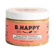 B Happy Peanut Butter, All Natural, Joy to the World - White and Dark Chocolate, Cranberries 12 oz
