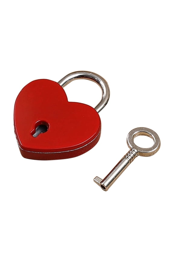B Couples Heart Lock Keychain Pendant Alloy Material Exquisite Texture