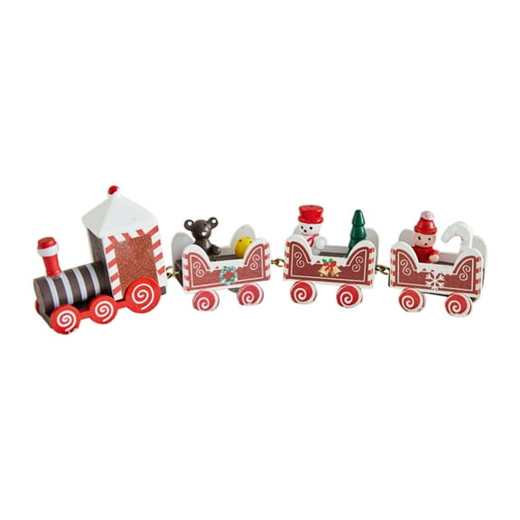 B Holiday Train Figurines Set For Christmas Desktop Display Made From High Grade Materials Waterproof And Sun Proof For Long Lasting Use