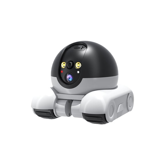 B For Home Security With Two Way Dialogue, A Wireless Intelligent Camera Wifi Version Remote Control Mobile Monitoring Vehicle Robot Shape 360 Degree Hd Double Lens