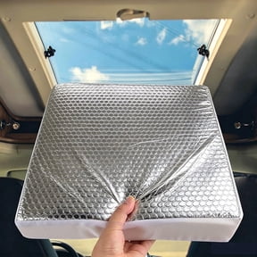 B.IVW 14x14 inch RV Skylight Insulator Cover, Reflective Sunshade for Standard Roof Vents, 1-Pack