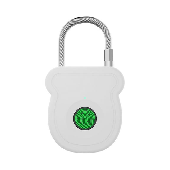 B Intelligent Fingerprint Padlock For Theft Prevention On Luggage And Cabinets With Rust-Resistant Stainless Steel And Quick Unlocking