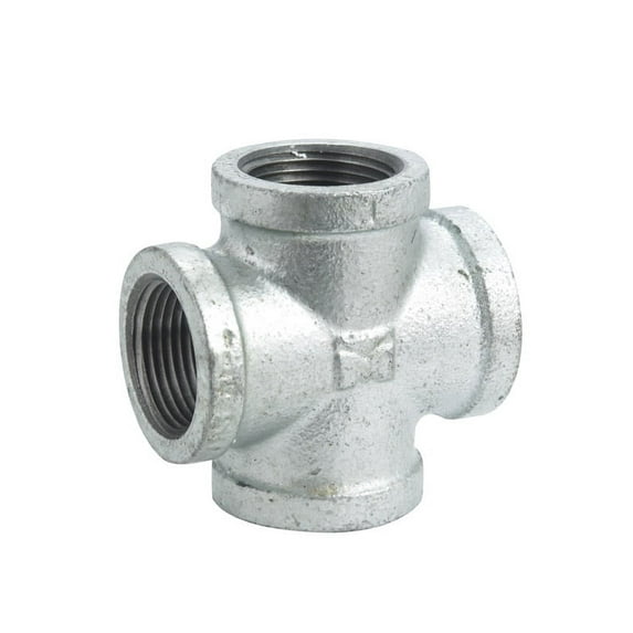 Southland 1/2 In. Malleable Iron Galvanized Pipe Cross 511-003HN