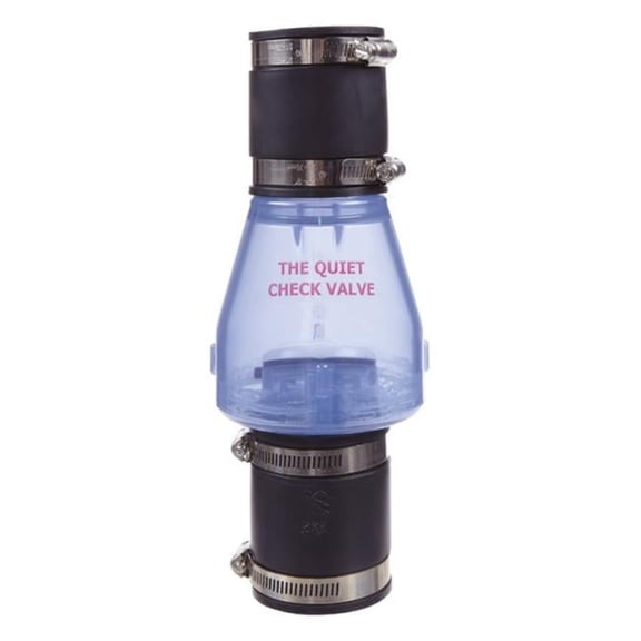 B & K 0821-20HC 2 in. HC Check Valve Quiet Clear