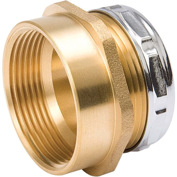 B&K Industries Trap Adapter 158-977 - Brass, 1-1/2 In. Slip x 1-1/2 In. FPT
