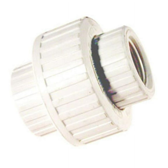 B&K Industries Threaded PVC Union Schedule 80 - Heavy Duty - 1-1/4 In. FIP White