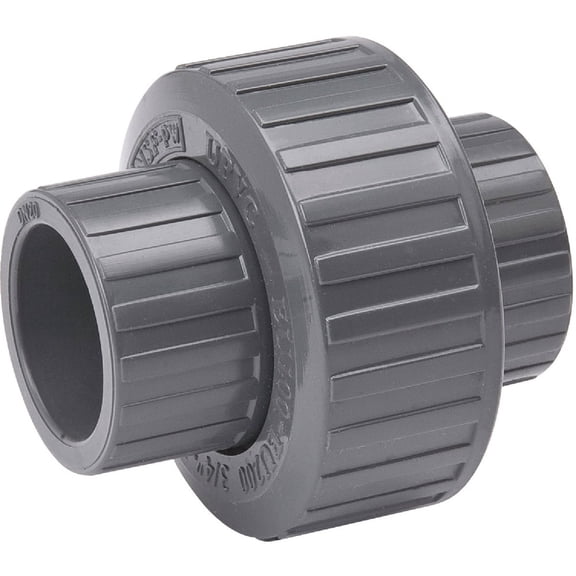 B&K Industries PVC Union 164-606 - Schedule 80, Solvent - 1-1/4 In.