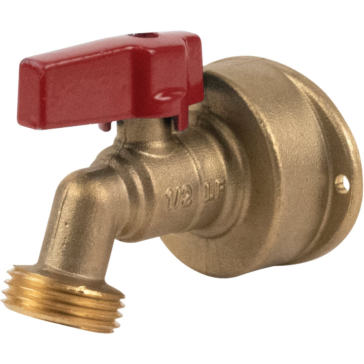 Proline Quarter Turn Brass Hose Bibb with Red Handle