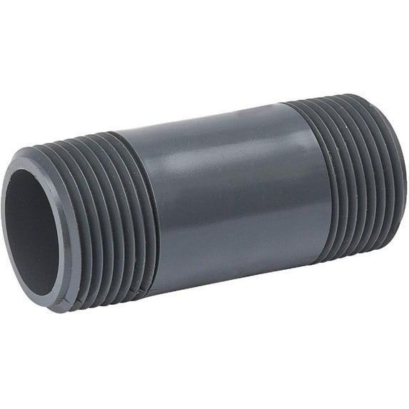 B&K Industries PVC Nipple Schedule 80 - 1 In. x 3 In. MIP Pipe Fitting 505-030