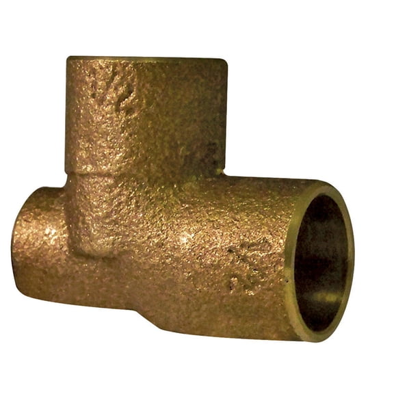 B & K 10156980 Lead Free Cast Copper Baseboard Tee Red