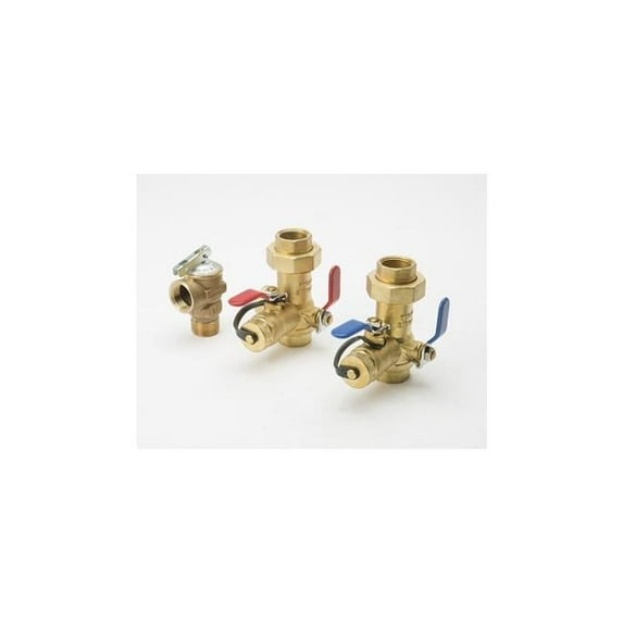 B & K 102-120 0.75 in. Tankless Water Heater Valve Kit