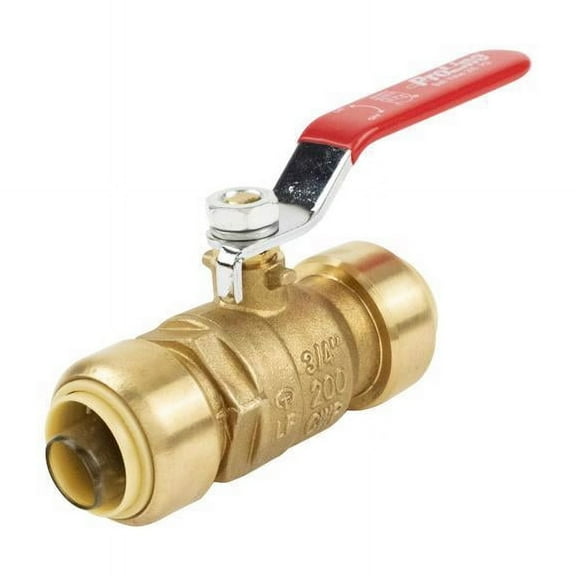 1107-065 Push On Ball Valve, Low Lead, 1-In. - Quantity 1