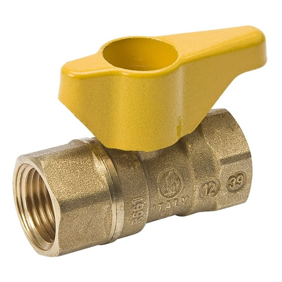 B & K 110-223C 0.5 in. Forged Brass Two-Piece Body Gas Ball Valve