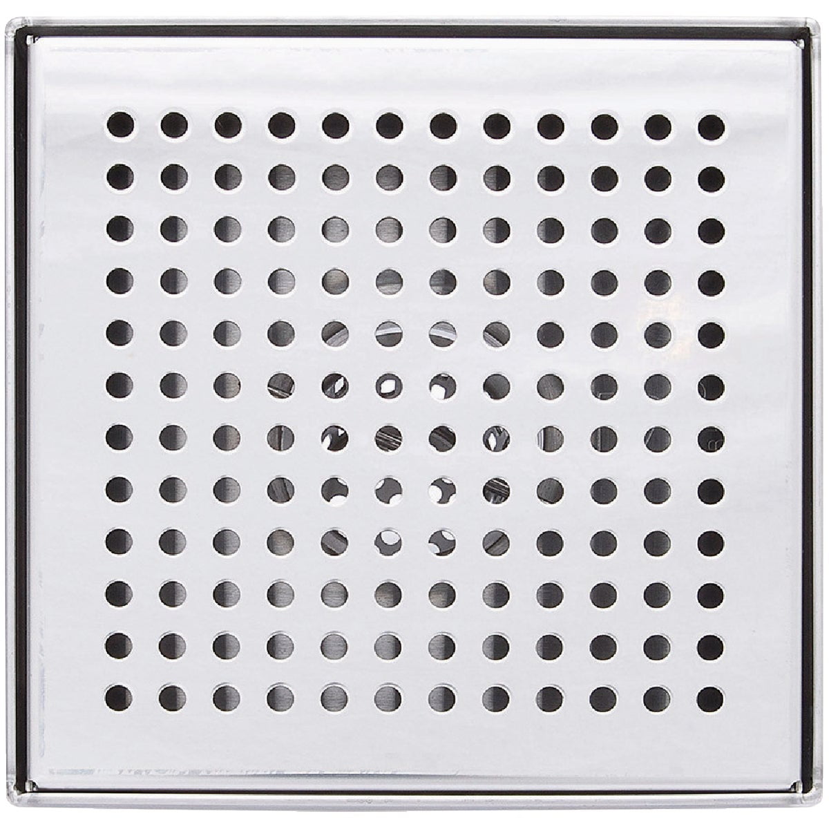 B&K Industries Square Shower Drain 133-015S03 - Chrome - 6 in