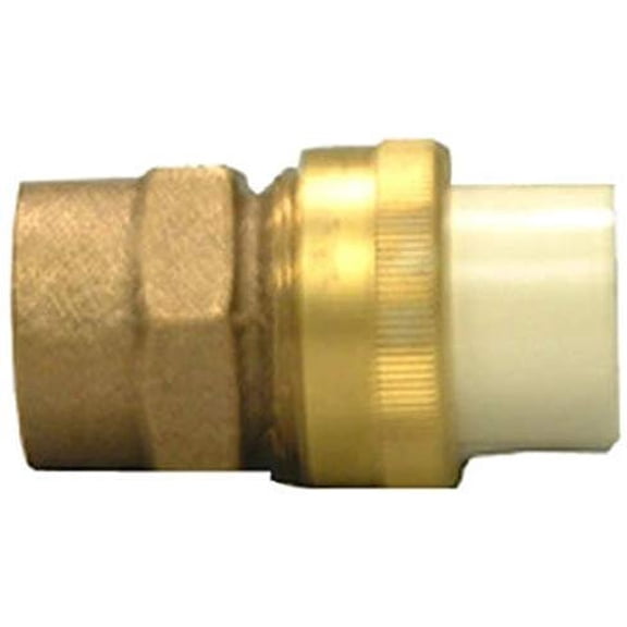 GENOVA 500 Series 53375Z/TUF-0750 Transition Union, 3/4 in Slip Joint x FIP