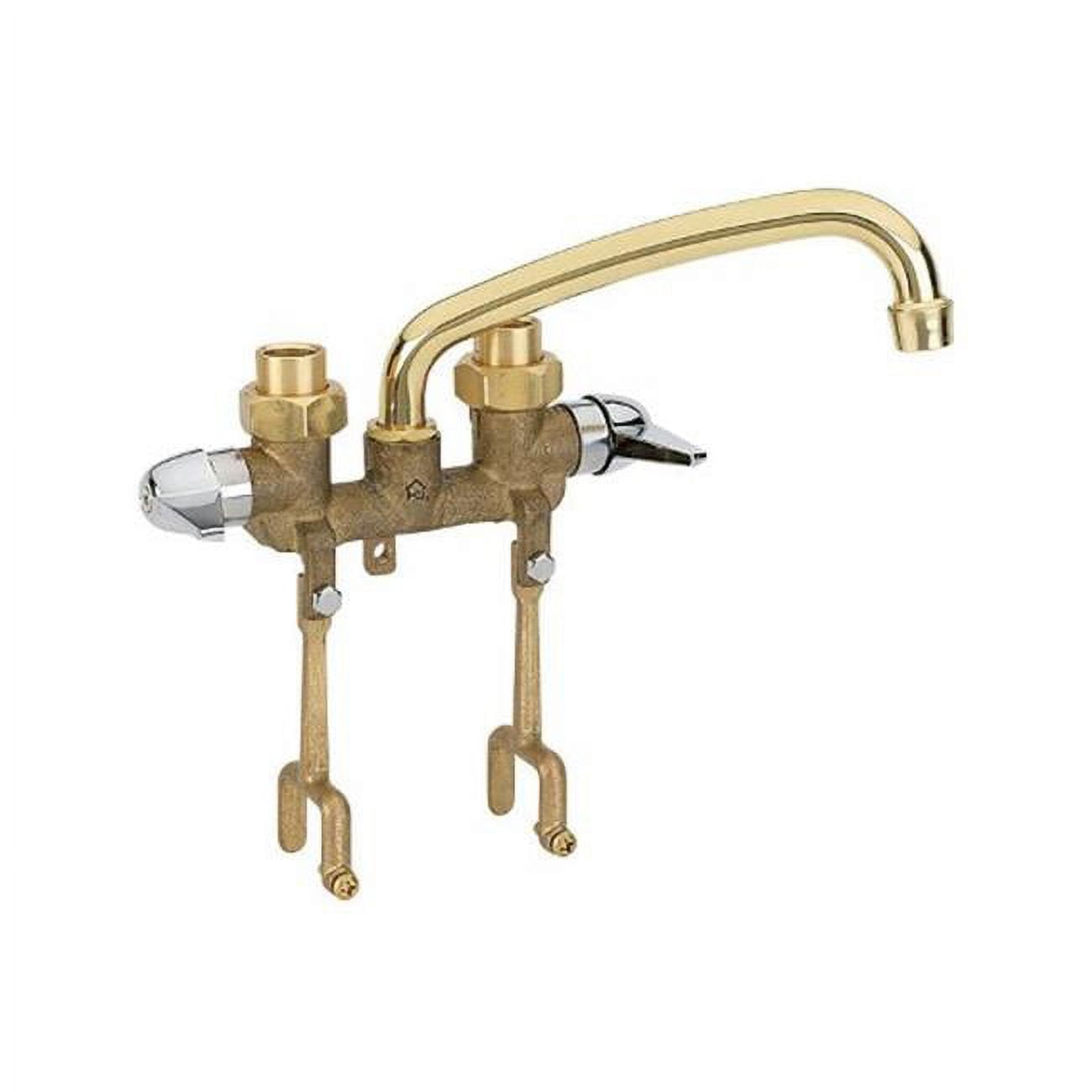 Brass Laundry Faucet with Tray Mount and Zinc Handles