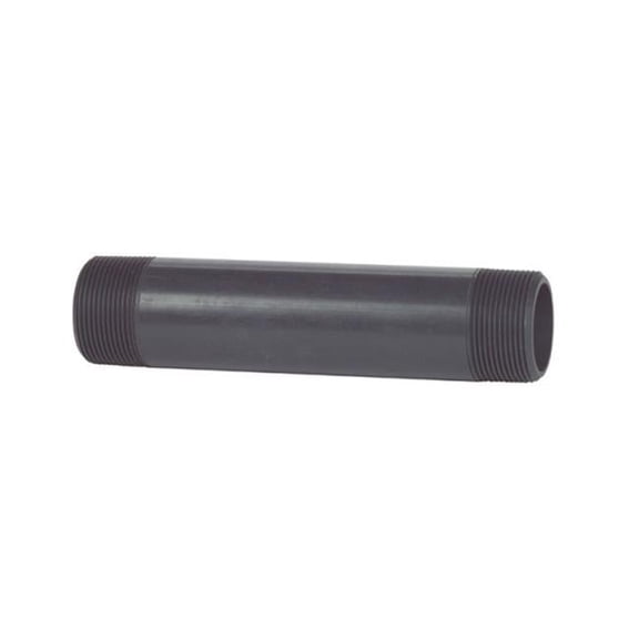 B & K 403-045 Schedule 80 PVC Nipple Gray