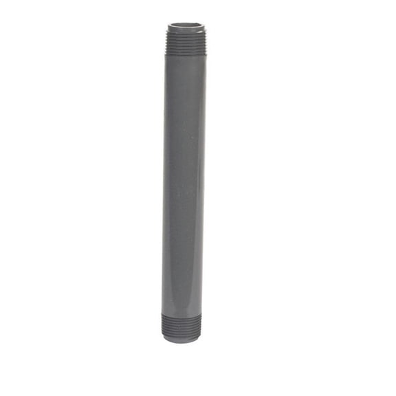 B&K 404-080 Schedule 80 PVC Pipe Nipple, 3/4 x 8 In. - Quantity 10