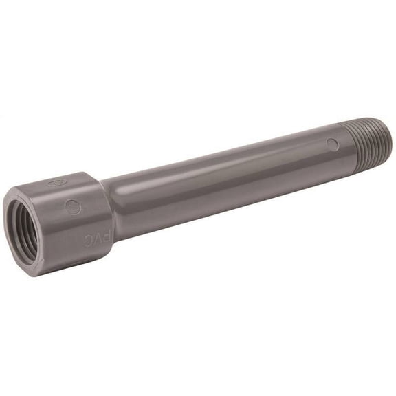 B & K Coupler Nipple Mpt X Fpt 1/2 " X 10 " Gray Pvc Schedule 80