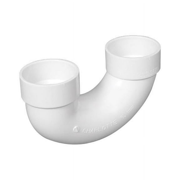 B & K 4531323 3 in. Hub x 3 in. Dia. Hub PVC U-Bend