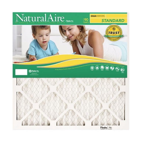 B & K 4539466 19 x 21 x 1 in. AAF NaturalAire 8 MERV Pleated Air Filter - Pack of 12