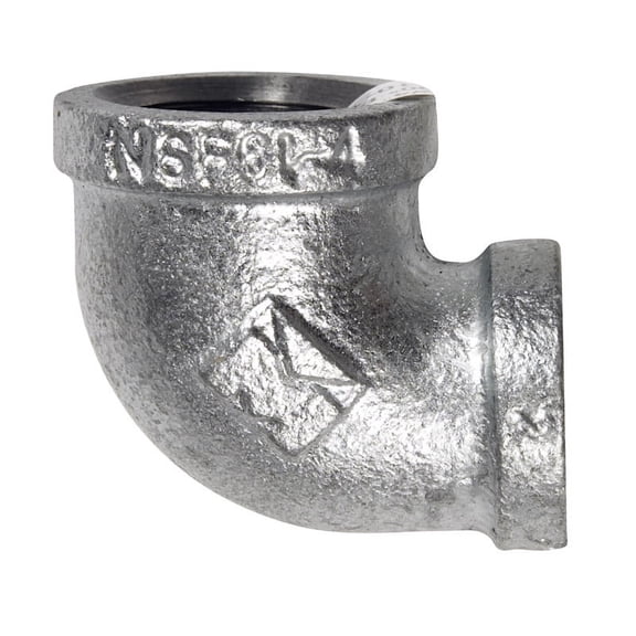 B & K Reducing Elbow Malleable Galvanized Iron 1-1/4 " X 1 " 90 Deg.
