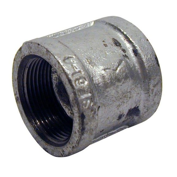 B & K 511-202HP 0.38 in. Iron Galvanized Coupling