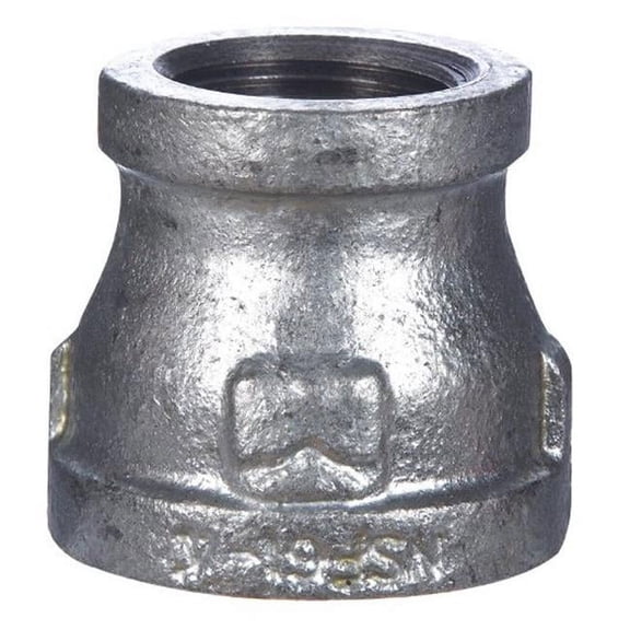 B&K Industries Galvanized Bell Reducer - Malleable Iron - 2" x 1"