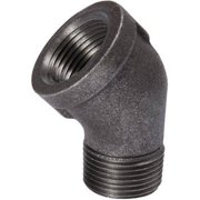B & K 520-502HP 0.38 in. 45 deg Street Elbow, Black