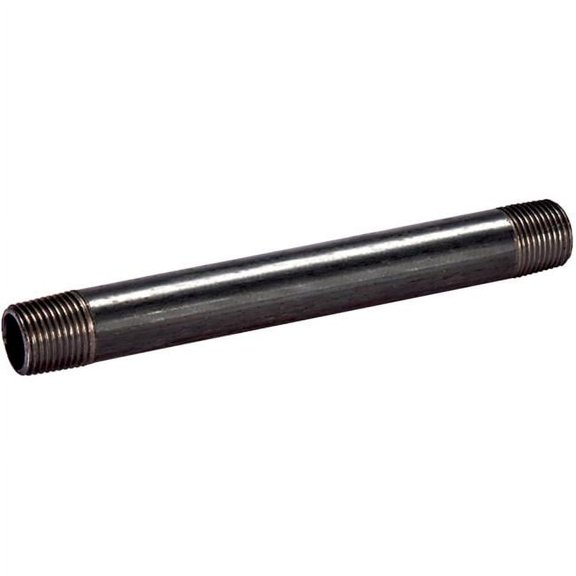 B & K 583-080HN 0.5 x 8 in. Galvanized Nipple, Black