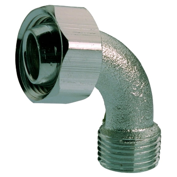 1/2" Male Pipe Thread Bath Cock Coupling Elbow Chrome Plated Brass C, Each