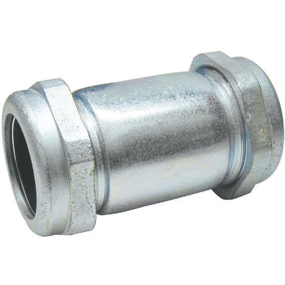 B&K Compression Galvanized Coupling - Pack of 2