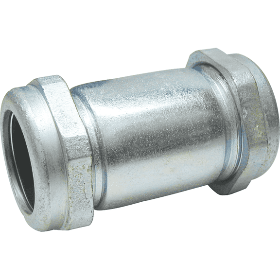 B&K Compression Galvanized Coupling - Single Pack  Residential Use, Standard Application