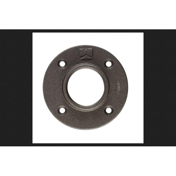 B & K Floor Flange Black Iron 3/8 " Fip