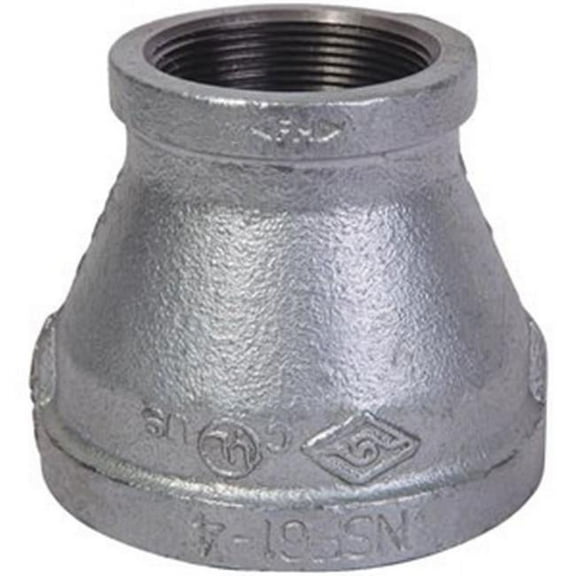 B & K Galvanized Iron Reducing Coupling 1.5' X 1.25'