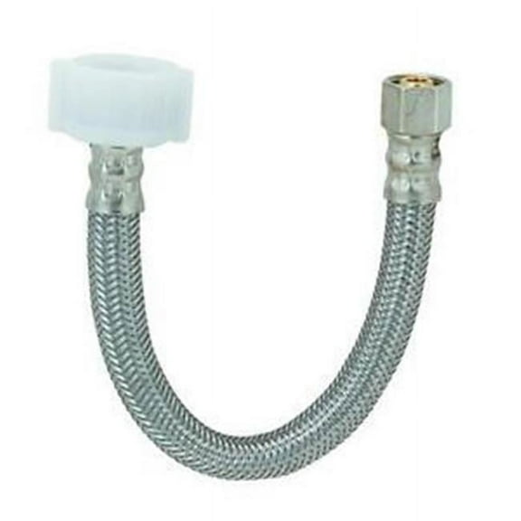 B & K Industries 0.37 x 0.87 x 9 in. Braided Stainless Steel Toilet Supply Line