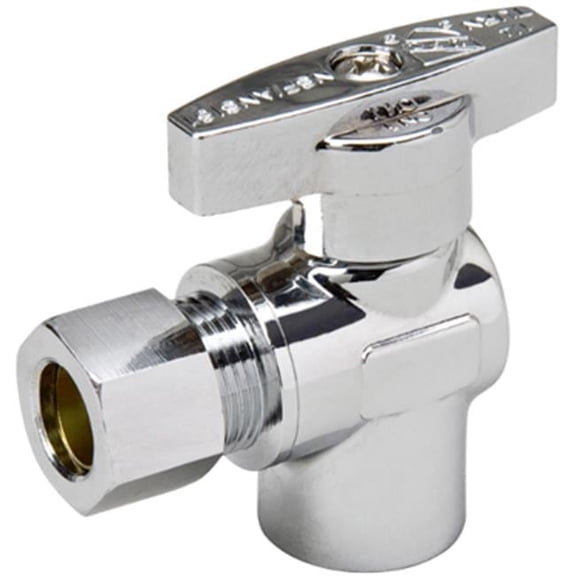 B & K Industries 190-231HC 0.5 x 0.25 in. No-Lead Brass Angle Stop Valve