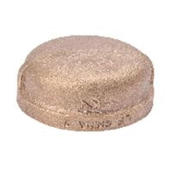 B & K Industries 457-001NL B 0.25 in. Red Brass Pipe Cap