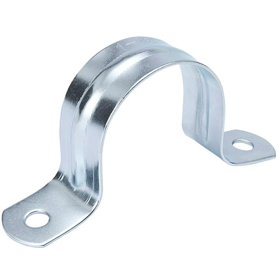 B&K G13-075HC 2-Hole Pipe Strap, 3/4 in, Steel, Galvanized