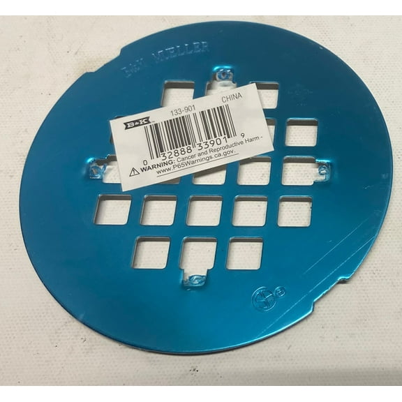 B & K MUELLER 4-1/2 Shower Drain Grids 133-901 4-1/2 Stainless Steel Grid