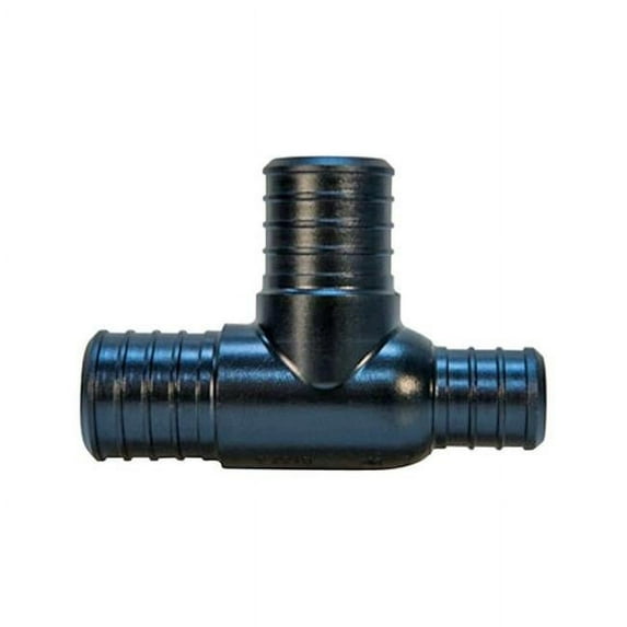 B & K PX00658GR2 Poly PEX Tee Black - 0.75 x 0.5 x 0.5 in.